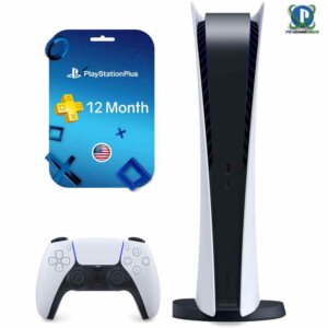 PlayStation 5 Digital + PlayStation Plus Essential - 12 Months Membership - US