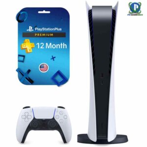 PlayStation 5 Digital + PlayStation Plus Premium - 12 Months Membership - US
